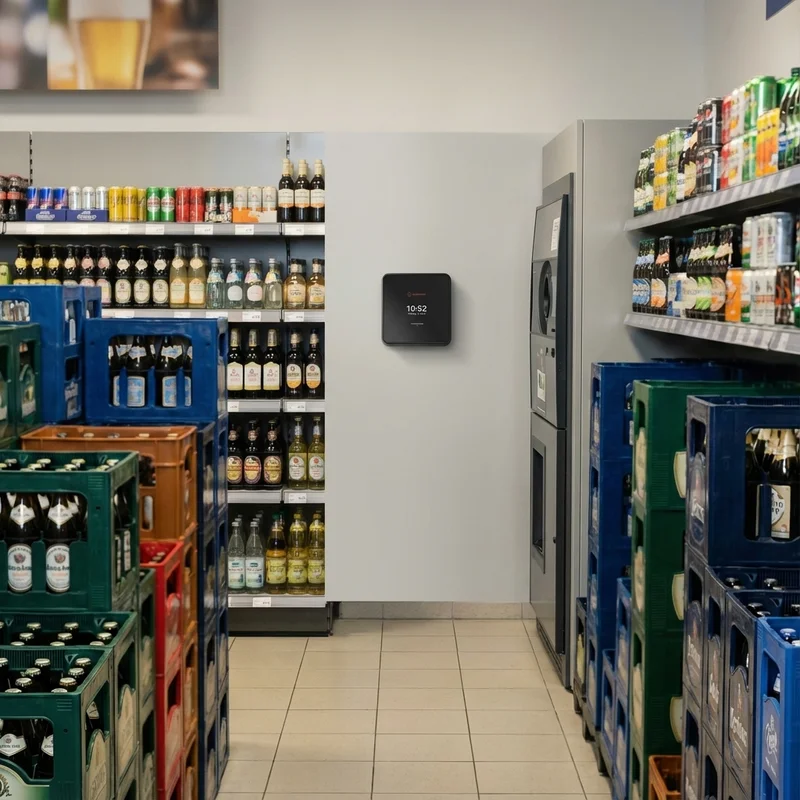 Zeiterfassungsterminal direkt im Markt – Einstempeln in Sekunden