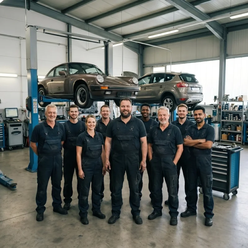 Zeiterfassung für die Autowerkstatt – Annahme, Hebebühne, Büro