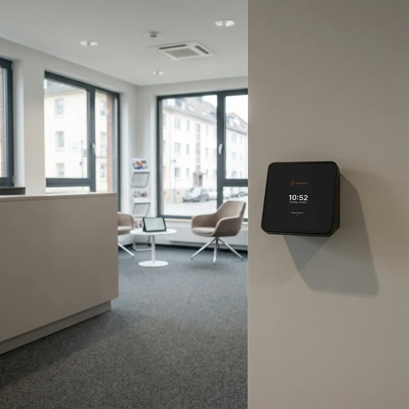 Zeiten einfach am Agentur-Terminal stempeln – direkt beim Ankommen