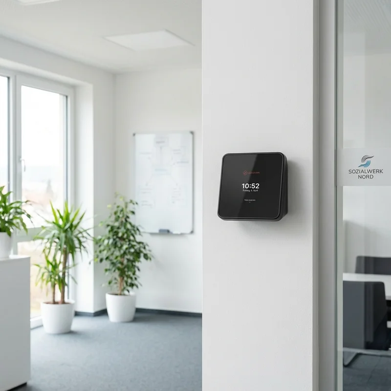 Zeiterfassungsterminal am Standort – einfach einstempeln, fertig