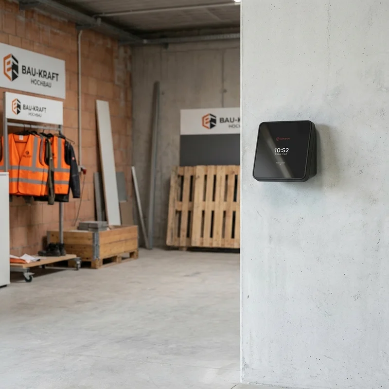 Zeiterfassungsterminal für den Hochbau – Einstempeln, los auf die Baustelle