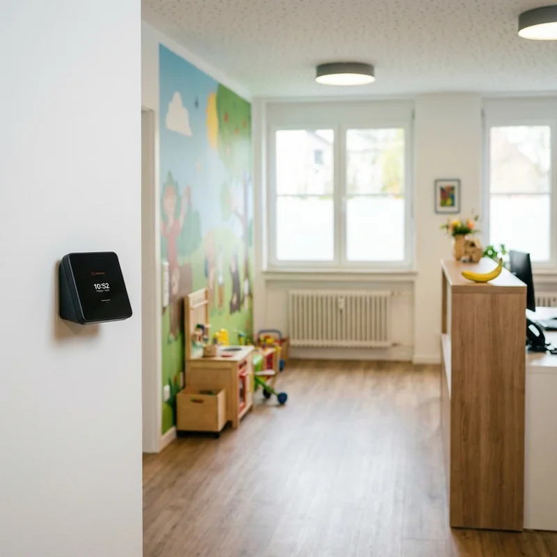 Zeiterfassungsterminal in der Praxis – Einstempeln in Sekunden