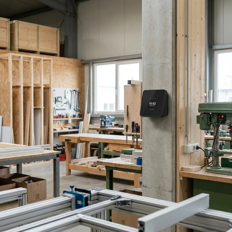 Zeiterfassungsterminal im Messebau: Einstempeln, loslegen, aufbauen