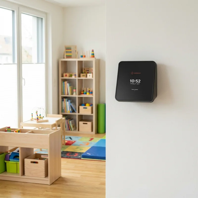 Zeiterfassungsterminal für deine Praxis – Einstempeln in Sekunden