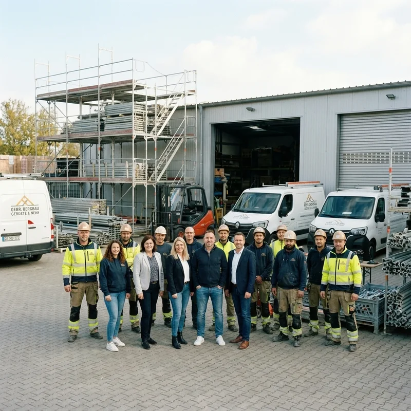 Zeiterfassung für Gerüstbauer – vom Lager über Hof bis zur Baustelle