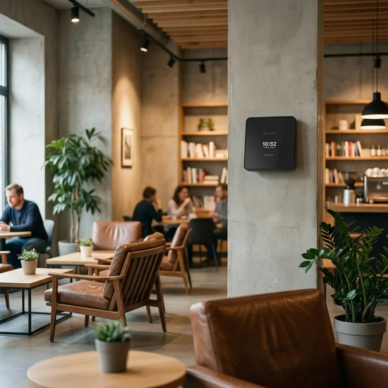 Zeiterfassungsterminal direkt im Bar- und Café-Alltag