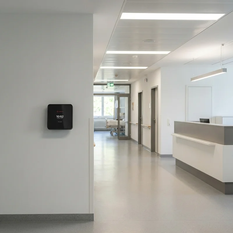 Zeiterfassungsterminal für die Klinik – Einstempeln direkt vor Ort