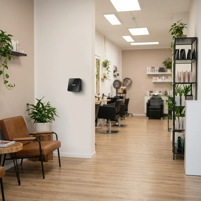 Zeiterfassungsterminal direkt im Salon – Einstempeln in Sekunden