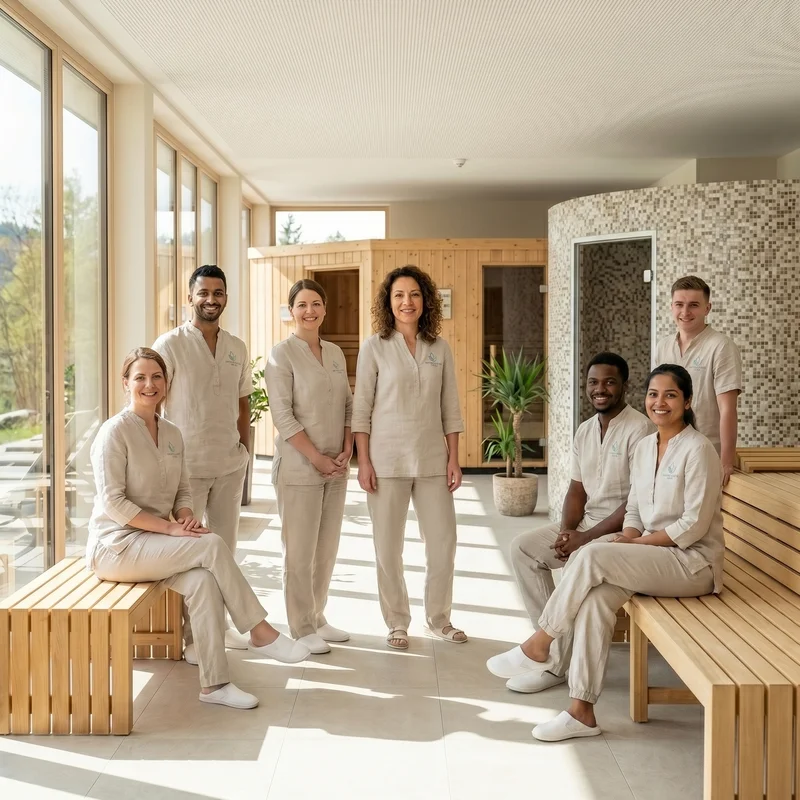 Zeiterfassung, die in deinem Sauna- und Wellnessbereich einfach mitläuft
