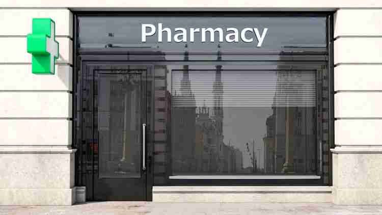 Exterior signage: the pharmacy’s motto