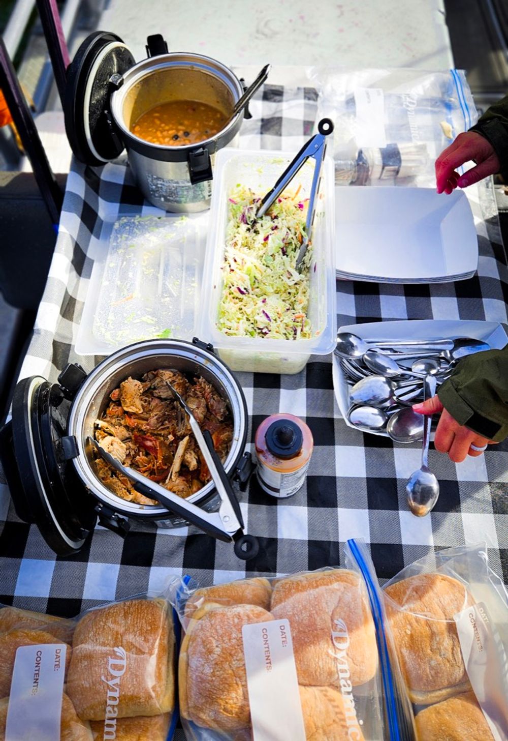 Riverside meal on an all-inclusive Idaho adventure package