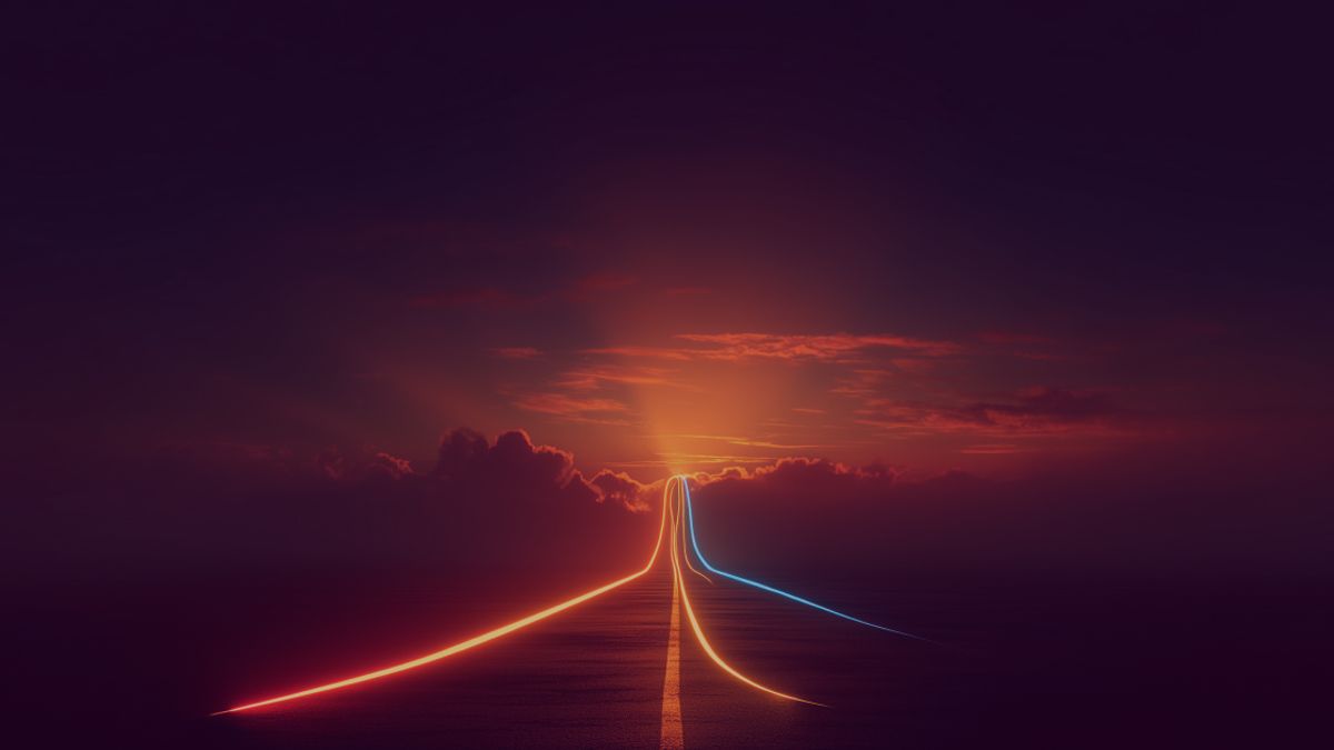 Kuva tiestä, joka laajenee taivaalle kohoavaksi moottoritieksi ja symboloi sitä, että Zeframilla voit saavuttaa enemmän kuin pelkällä yritysdatapalvelulla