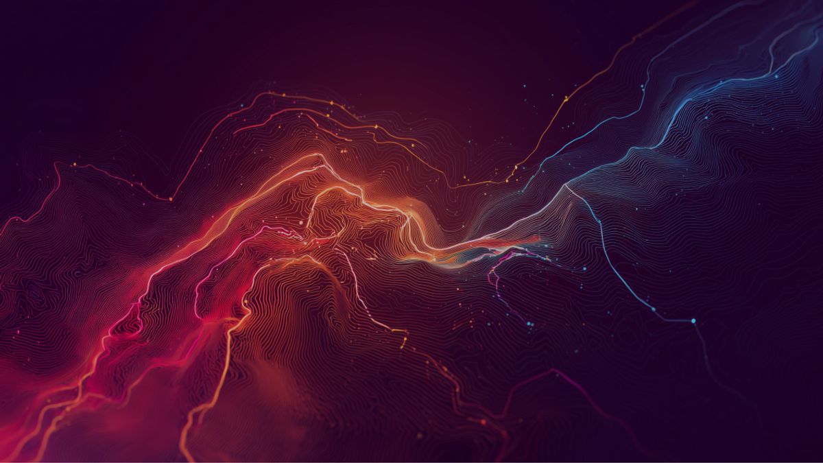 Neon-colored image of map with some hotspots, illustrating the targets we can find with sales intelligence.