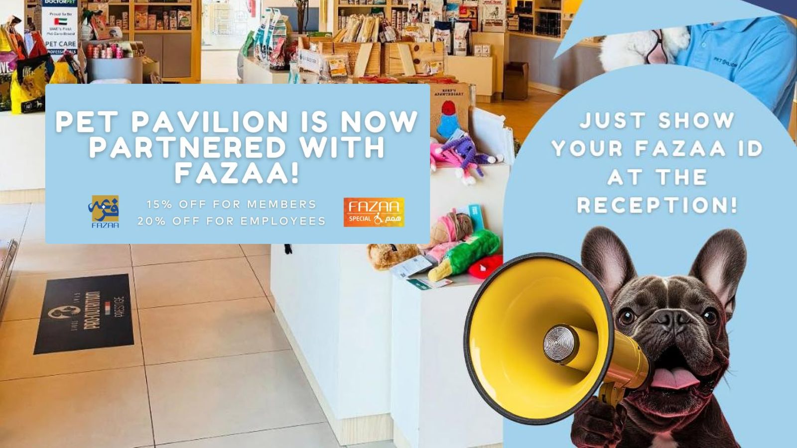 Exciting News: Pet Pavilion Veterinary Clinic Partners with Fazaa to Bring You Exclusive Pet Care Savings!