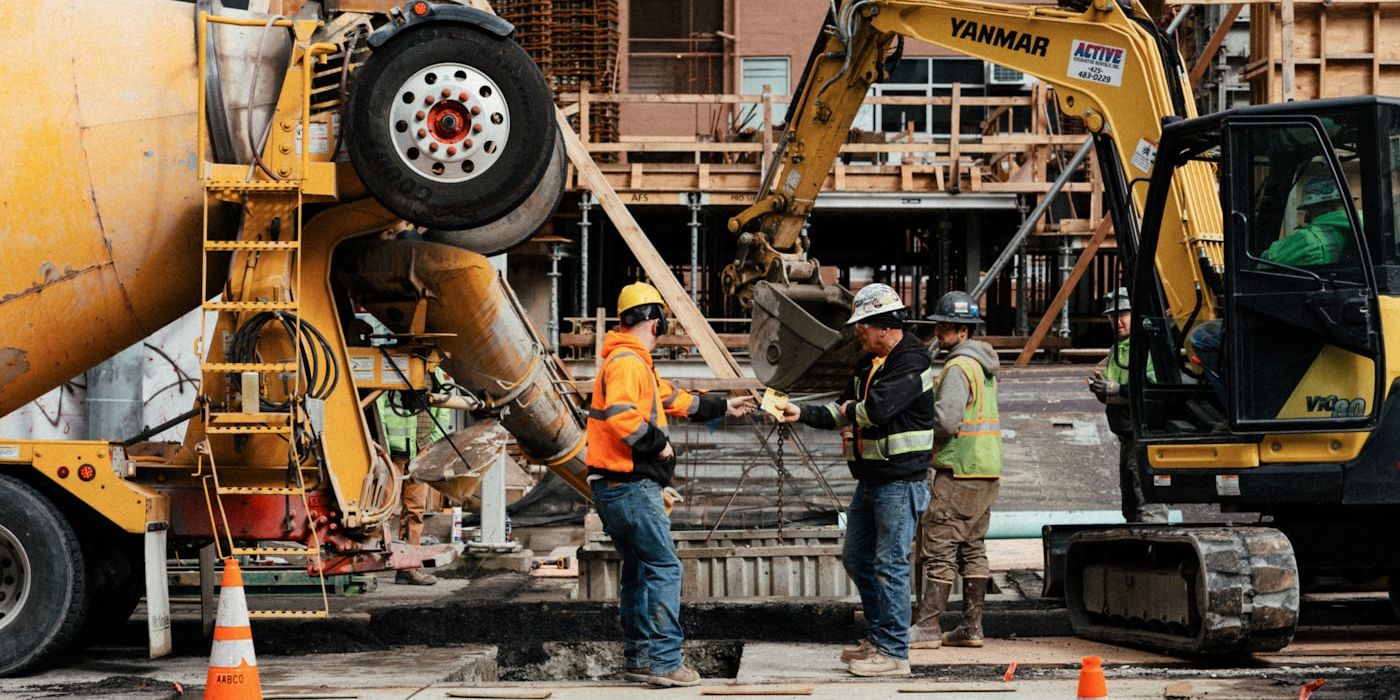 Construction workers on site — Australian trades businesses using AI to win quotes