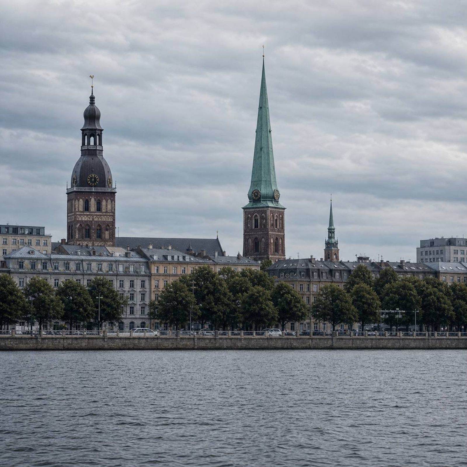 Riga · Dom über der Daugava
