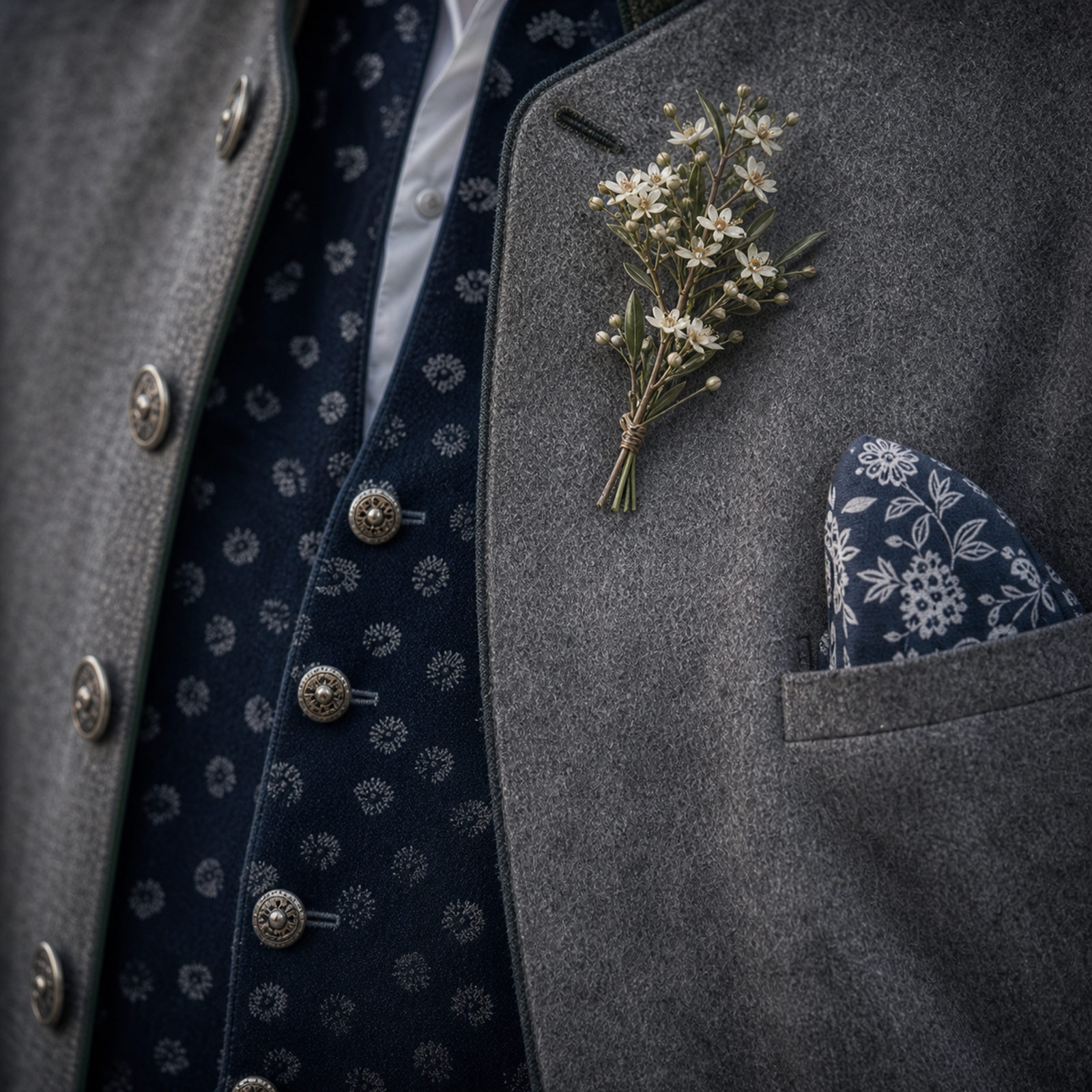 Tracht mit Blume