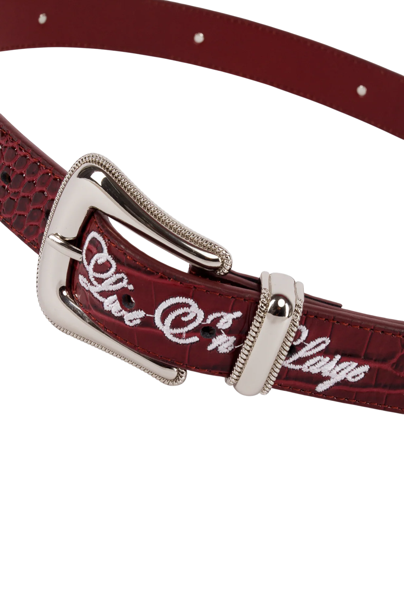 LE BORDEAUX COW LEATHER BELT