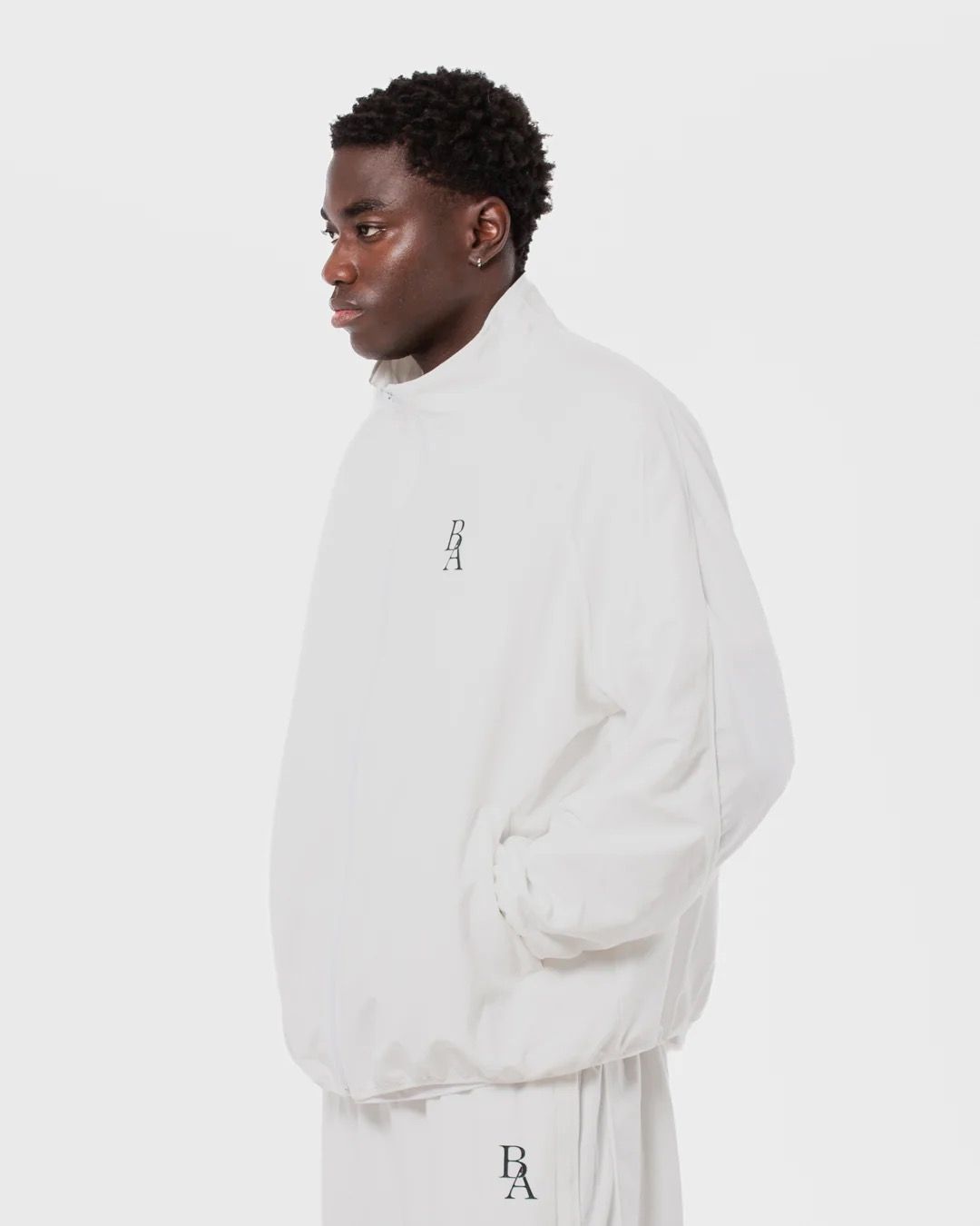 WHITE TRACKSUIT JACKET