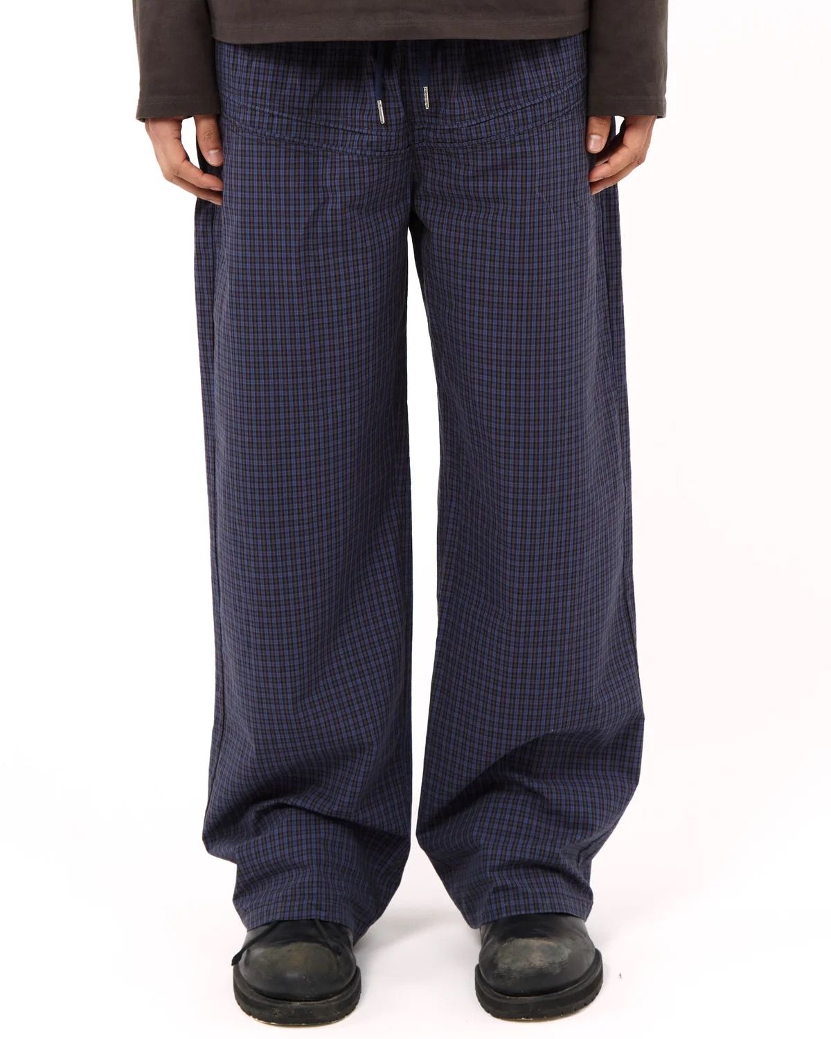 CHECKERED PANT - BLUE