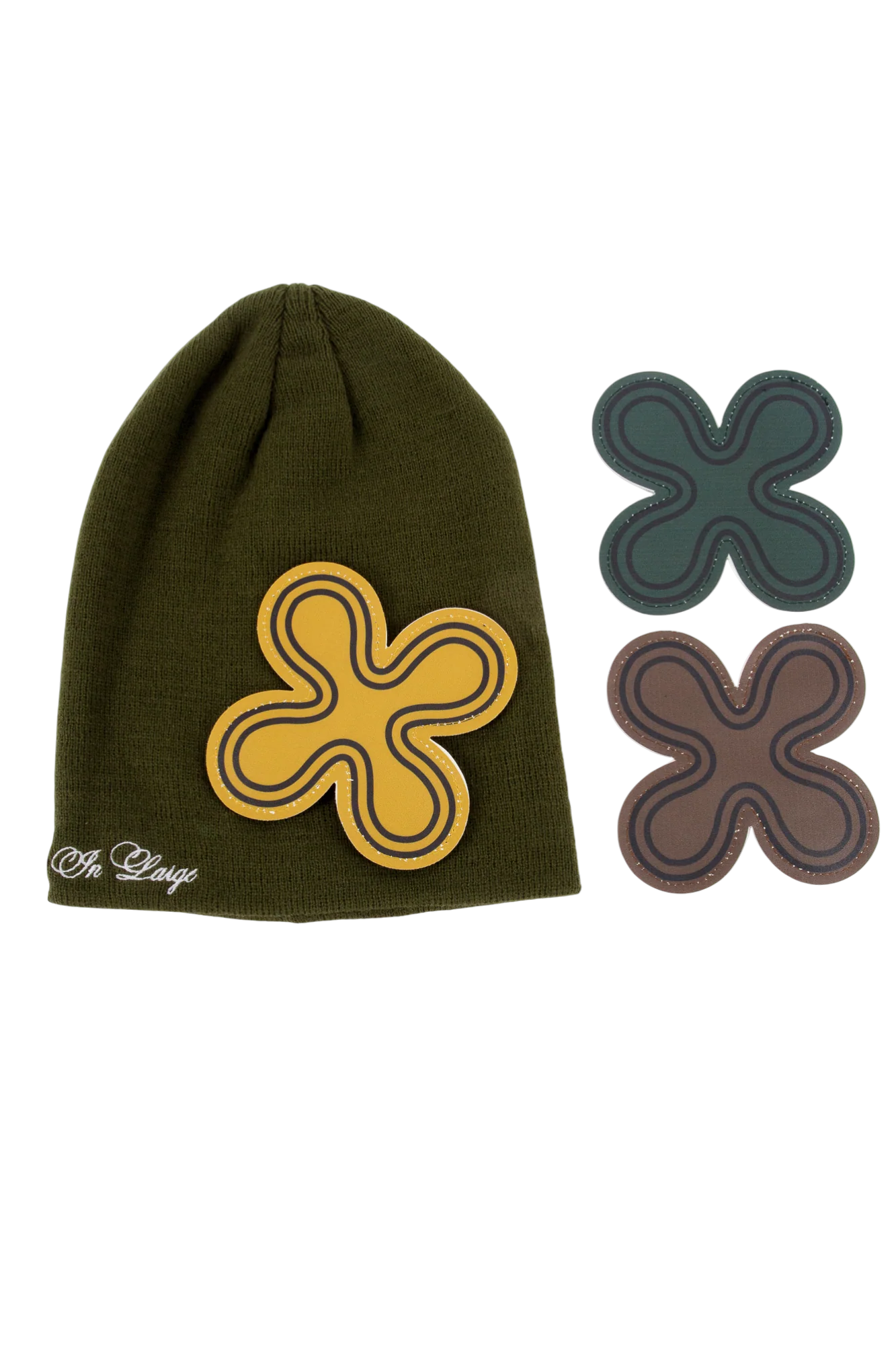LEATHER PATCH BEANIES