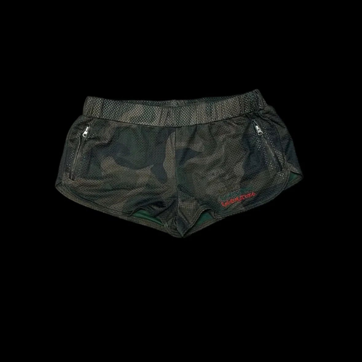 WOMEN CAMO MESH SHORT