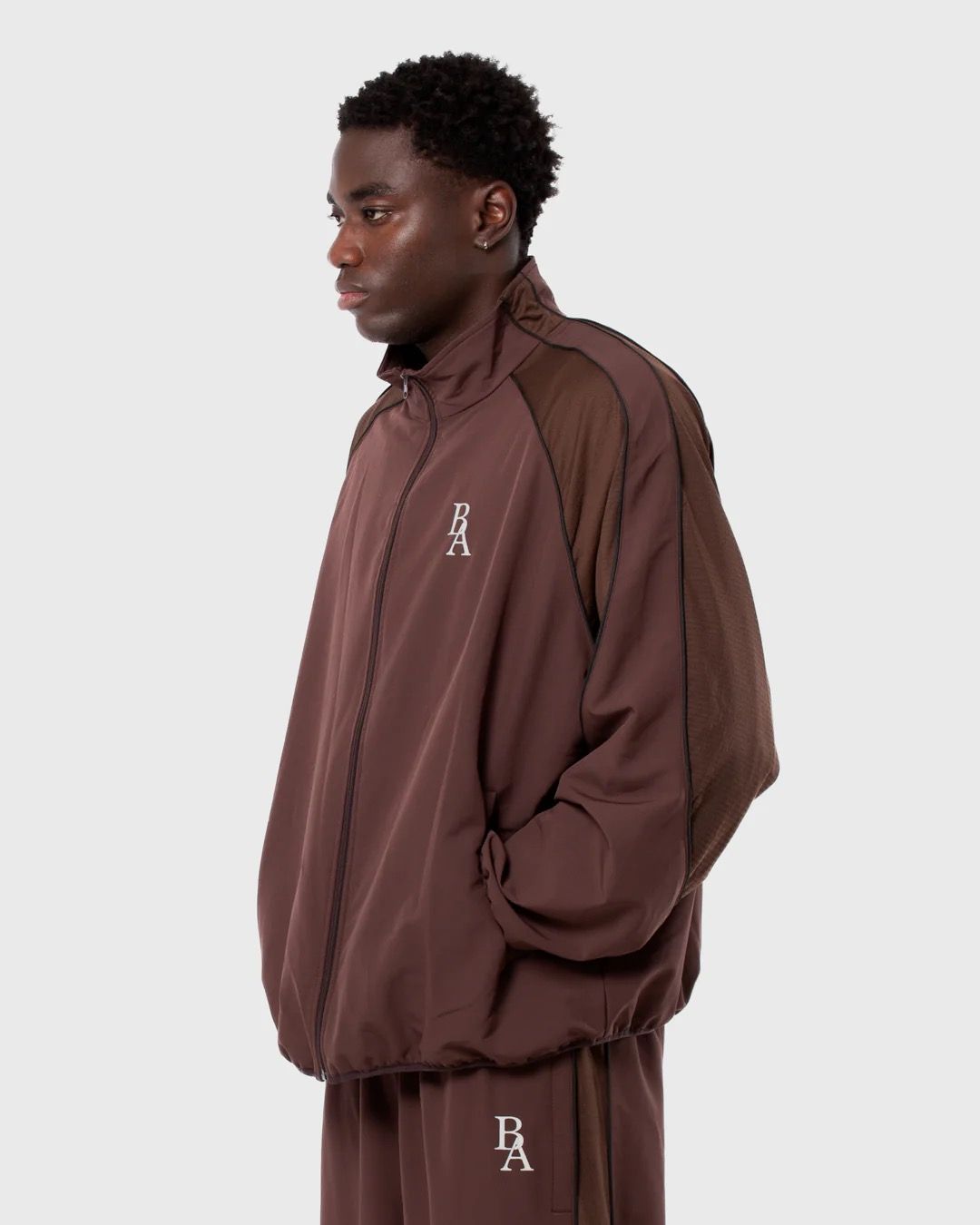 BROWN TRACKSUIT JACKET