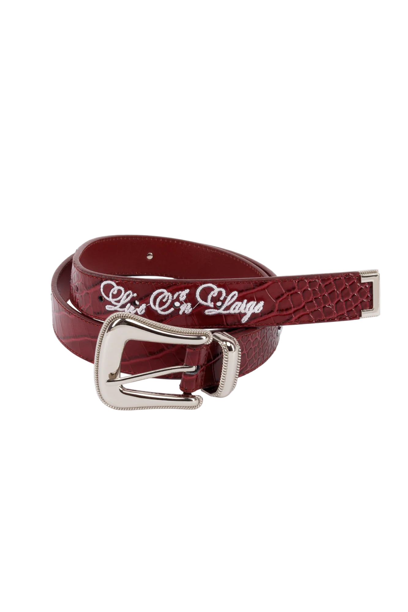 LE BORDEAUX COW LEATHER BELT