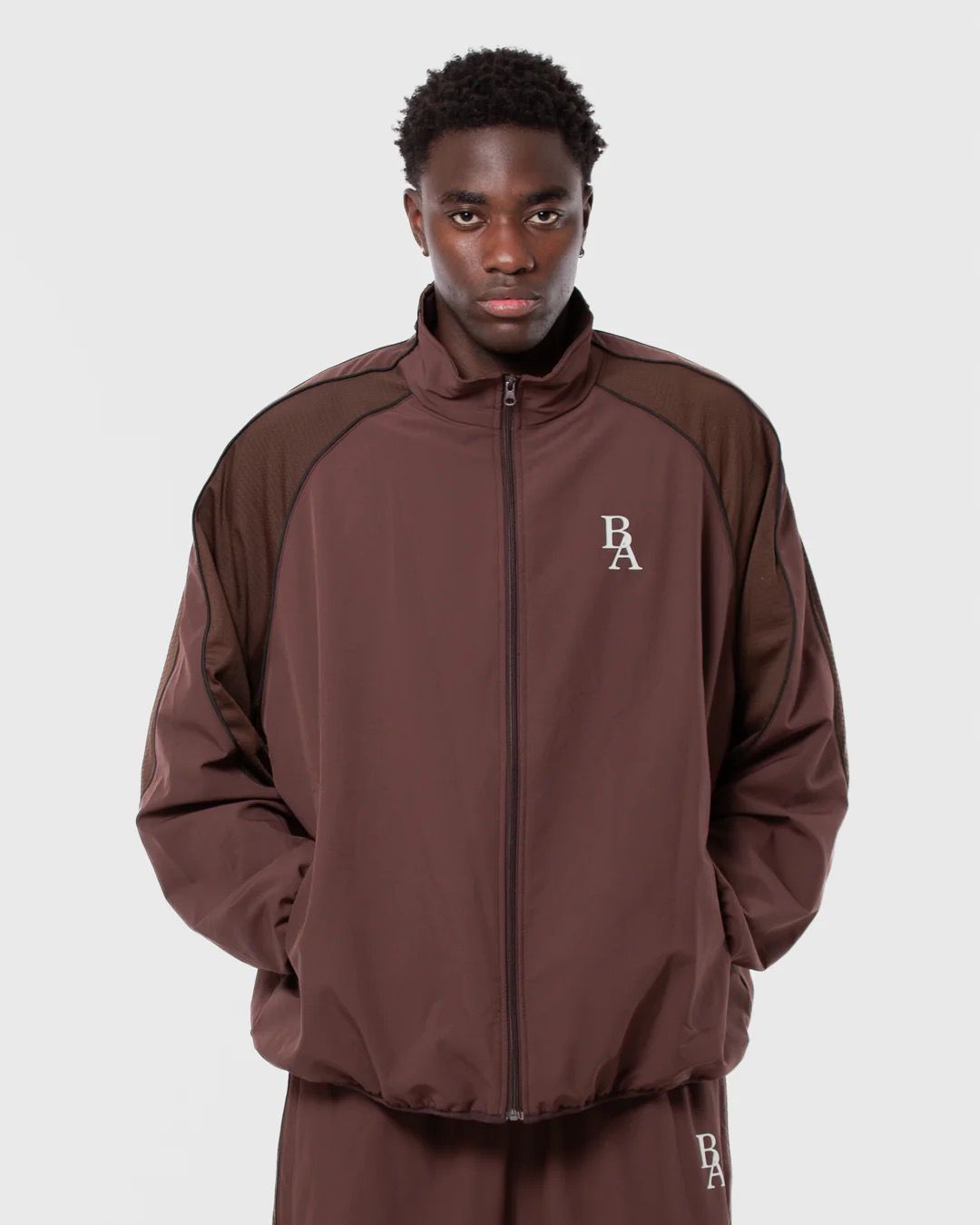 BROWN TRACKSUIT JACKET