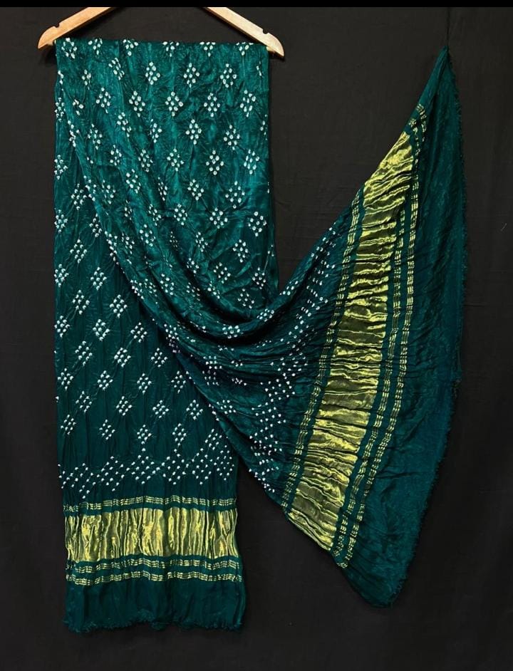 Modal Silk Tissue Pallu Bandhani Dupatta