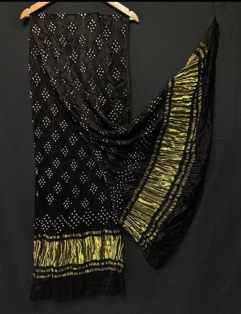 Modal Silk Tissue Pallu Bandhani Dupatta