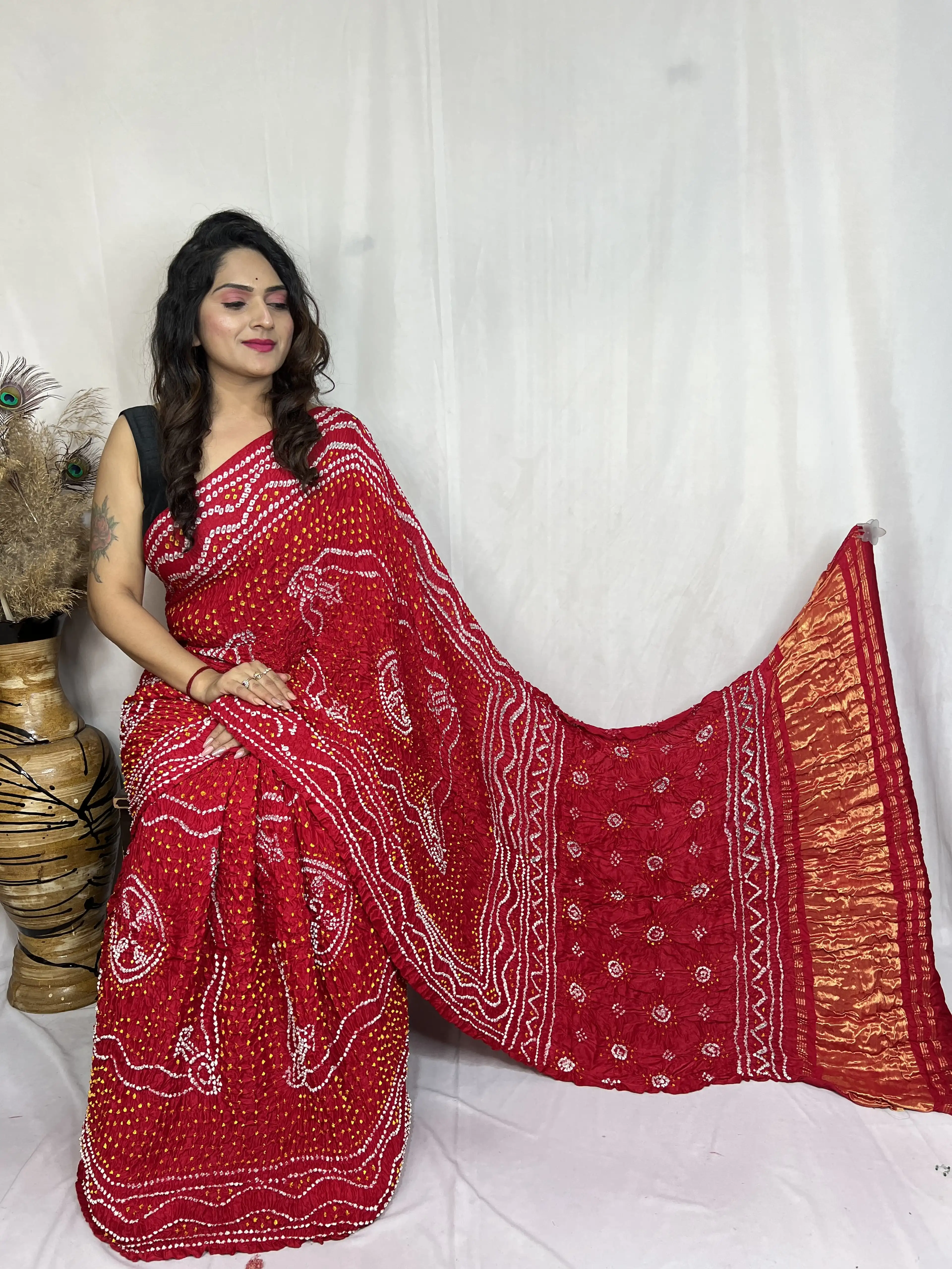 modal-silk-tissue-pallu-heavy-bandhej-traditional-chandrokhani-design-saree