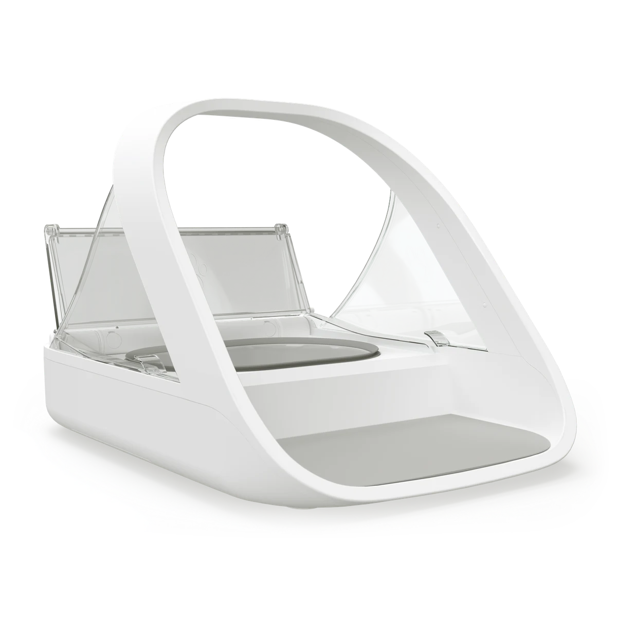 SureFeed Microchip Pet Feeder, standard model, shown at an angle with the lid open.