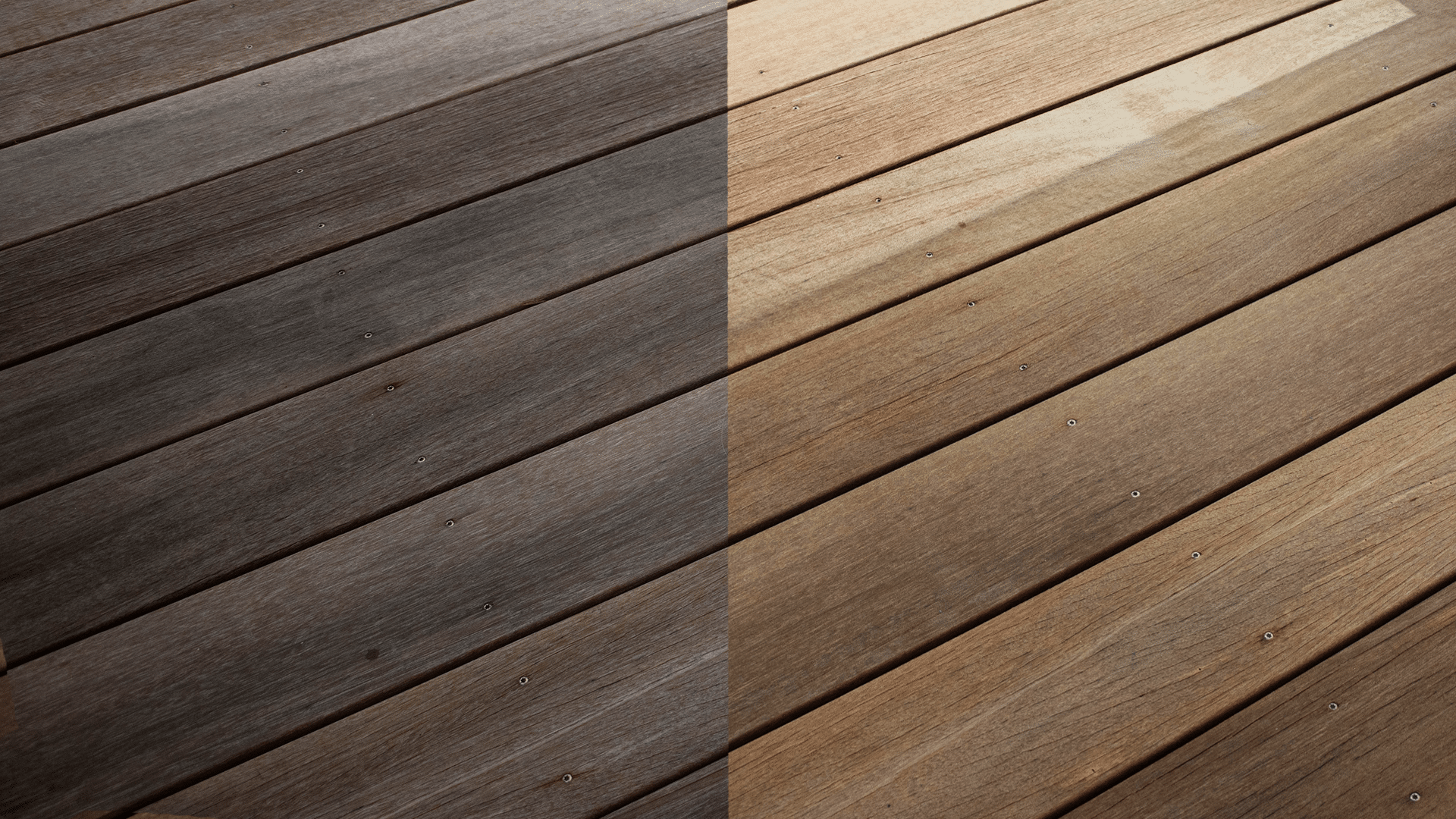 Before and after result floor