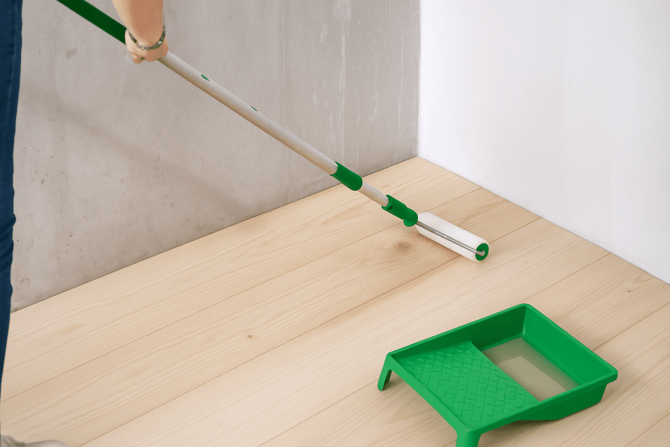 Olie wordt aangebracht