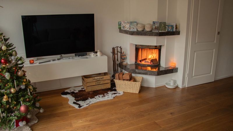 Een houten vloer die aan het drogen is