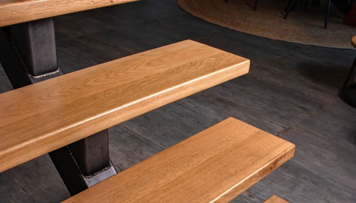 Eiken trap afgewerkt met Hardwax-Olie Anti-Slip