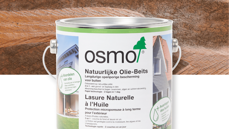Osmo natuurlijke olie-beits in de kleur walnoot