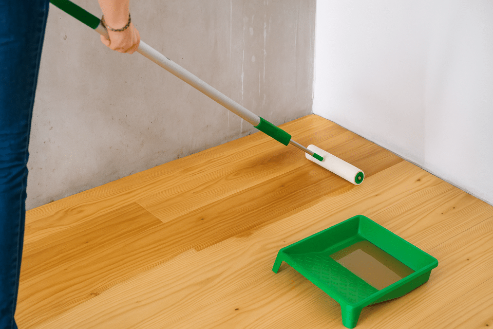 2e laag wordt aangebracht