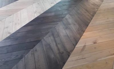 Houten geverfde vloer