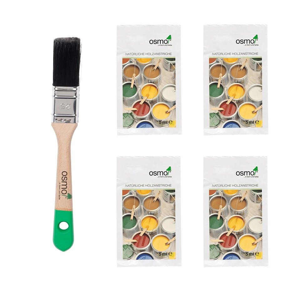 een sample en een kwast