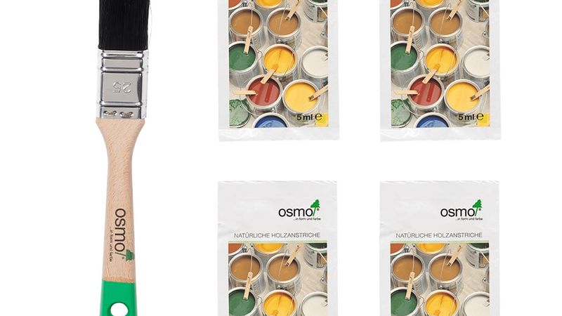 een sample en een kwast