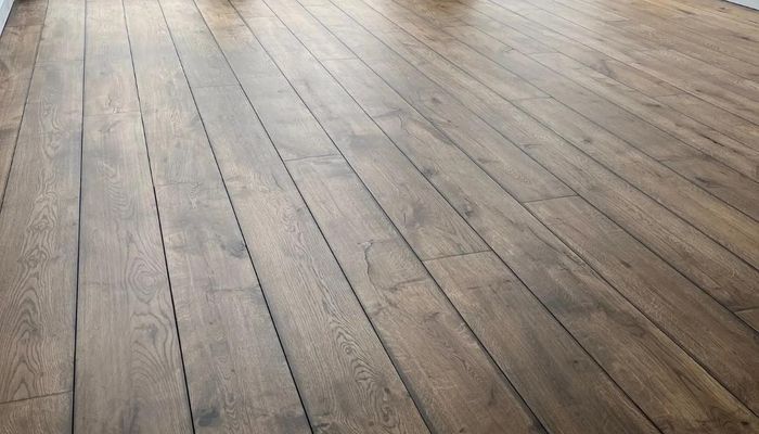Eiken vloer met een grey wash afwerking