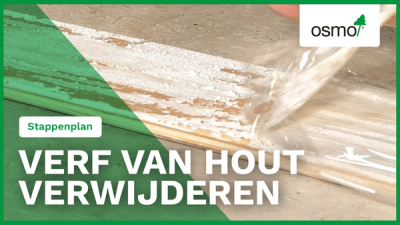 verf van hout verwijderen