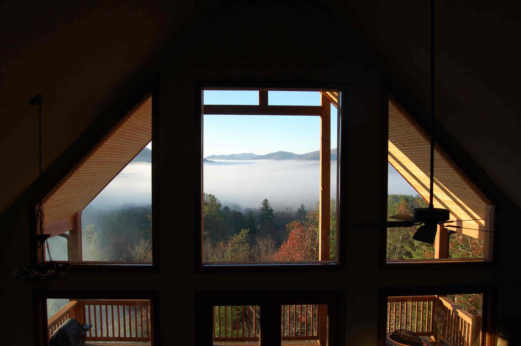 Taking advantage of the views...