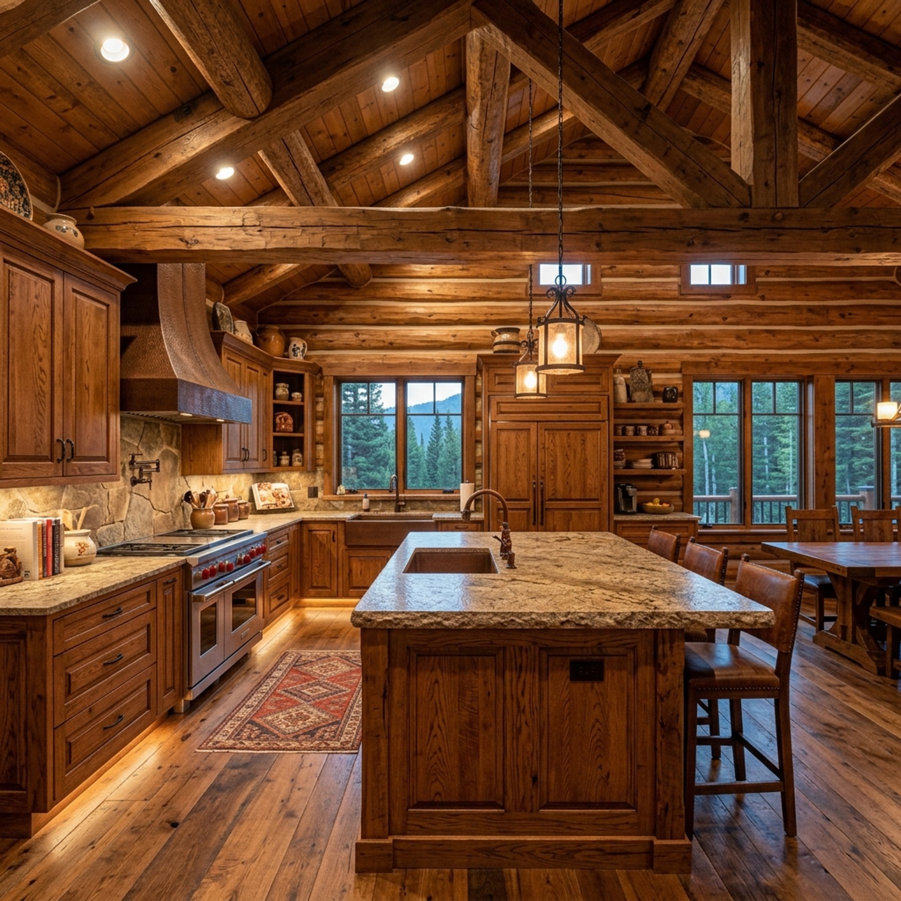 Gourmet cabin kitchen