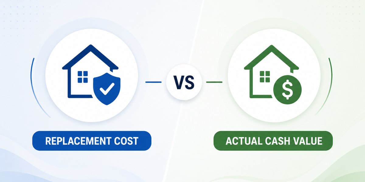 Replacement Cost vs Actual Cash Value: Which Should You Choose?