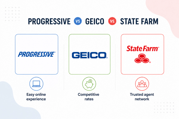 Progressive vs Geico vs State Farm: Which Is Best?