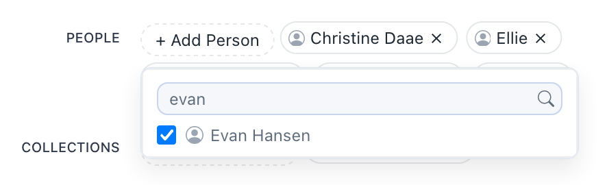 Dropdown Search screenshot