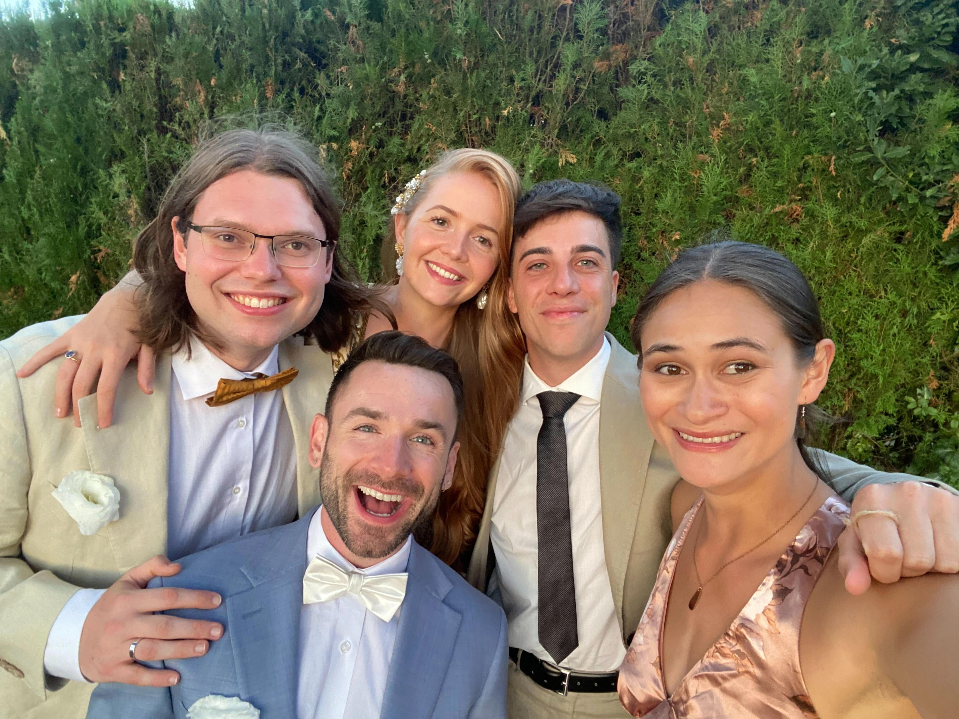 Picture of Travis, Leo, Matt, Alessio, Naomi, Prospero team